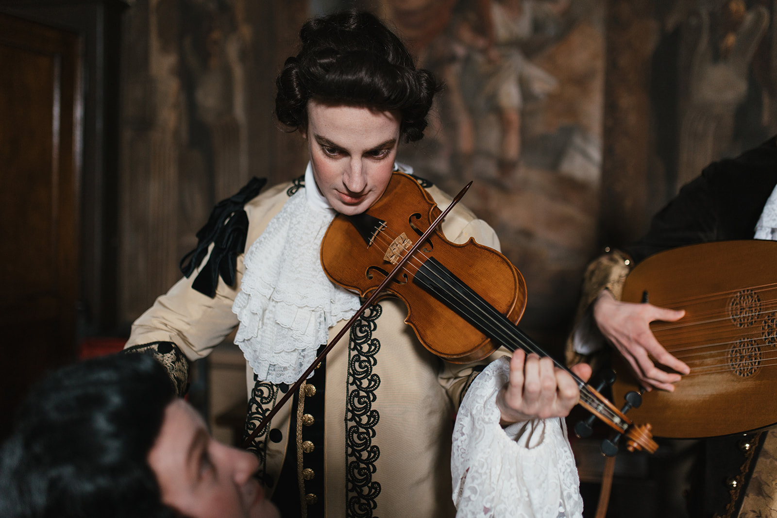 Violinist in close detail